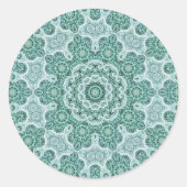 verleidelijk in blauwgroen sticker (Voorkant)