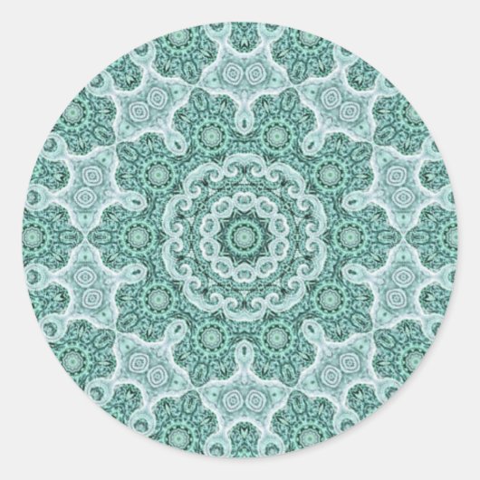 verleidelijk in blauwgroen sticker (Voorkant)