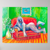 Verleidelijk monster met fruit poster (Voorkant)