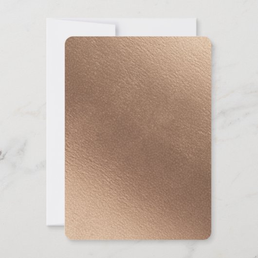 Verleidelijk Roos  Bloemen Hexagon Lijst Bruiloft Kaart (Achterkant)