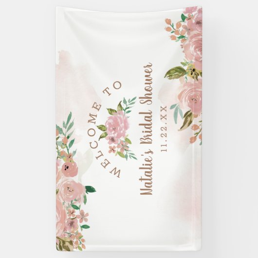 Verleidelijk Roos  Bloemen Vrijgezellenfeest Welko Spandoek (Verticaal)