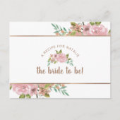 Verleidelijk Roos roze bruid om recept Kaart (Voorkant)