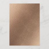 Verleidelijk Roos  Stoffig Roze Bloemendiner Menu (Achterkant)