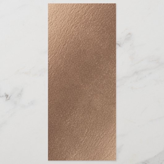 Verleidelijk Roos  Stoffig Roze Bloemendiner Menu (Achterkant)