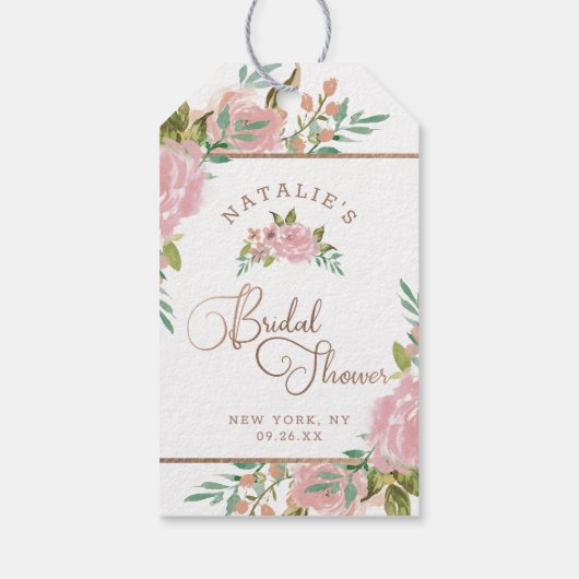 Verleidelijk Roos  Stoffig Roze Vrijgezellenfeest Cadeaulabel (Achterkant)