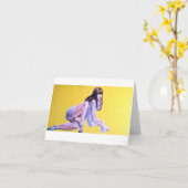 Verleidelijke Crawl - Blank Note Kaart (Gele Bloem)