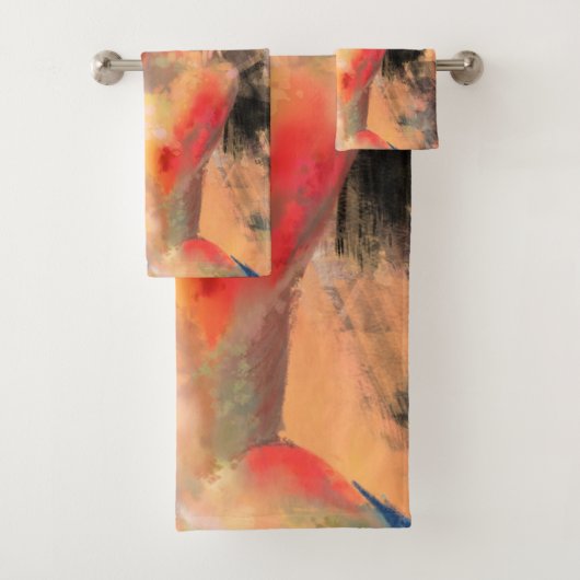 Verleidelijke dame - Abstracte kunstschilderkunst Bad Handdoek (Insitu)