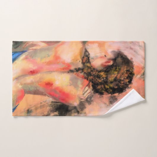 Verleidelijke dame - Abstracte kunstschilderkunst Bad Handdoek (Handdoek)