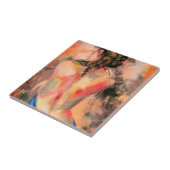 Verleidelijke dame - Abstracte kunstschilderkunst Tegeltje (Zijkant)