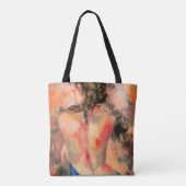 Verleidelijke dame - Abstracte kunstschilderkunst Tote Bag (Achterkant)