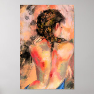 Verleidelijke Dame Vrouw Lichaam Poster Kunst - Sc