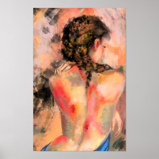 Verleidelijke Dame Vrouw Lichaam Poster Kunst - Sc (Voorkant)
