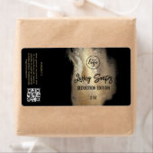 Verleidelijke goudinkzeep-labels etiket (Insitu)