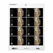 Verleidelijke goudinkzeep-labels etiket (Full Sheet)