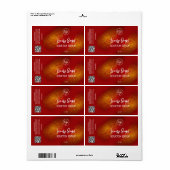 Verleidelijke goudzegelmerken etiket (Full Sheet)