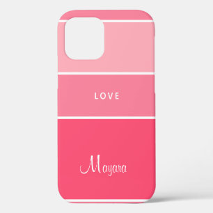 Verleidelijke Gradient Roze - Hoesje voor Haar iPhone 12 Hoesje