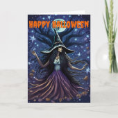 Verleidelijke heks Halloween Kaart (Voorkant)