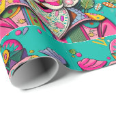 Verleidelijke Hippie Santa Cadeaupapier (Rol Hoek)
