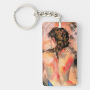 Verleidelijke Lady Sleutelhanger Woman Body Painti