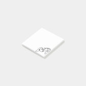Verleidelijke Meisjes Witte Omlijning Post-it® Notes (Schuin)