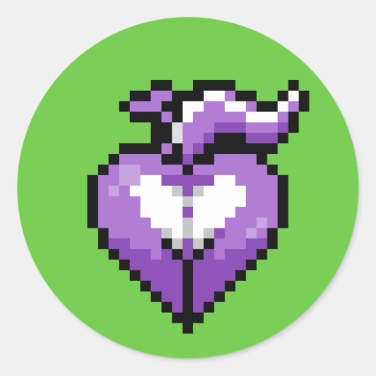 Verleidelijke paarse stinkdier Sticker (Voorkant)