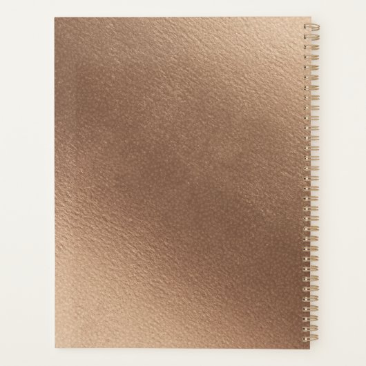 Verleidelijke Roos  Stoffig Roze Bruiloft Plannen Planner (Achterkant)