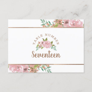 Verleidelijke Roze Vintage Stof Roze Tafelnummer