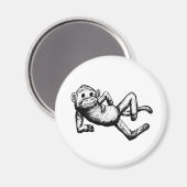 verleidelijke sockmonkey magneet (Voorkant / Achterkant)