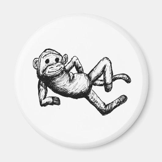 verleidelijke sockmonkey magneet (Voorkant)