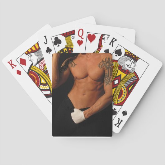 Verleidelijke speelkaarten voor mannen (Achterkant)