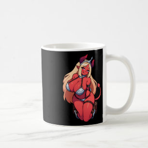Verleidelijke Tiefling Demon Girl Fantasy Art Stic Koffiemok