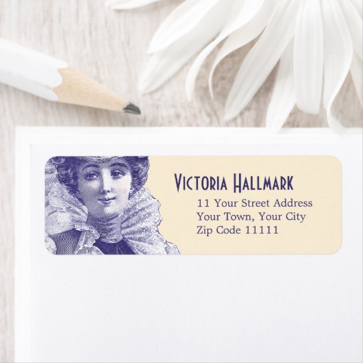 Verleidelijke Victoriaans schoonheid - Belle Epoqu Etiket (Insitu)