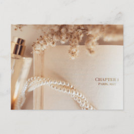 Verleidelijke Vintage Literair Plat Liegend Kunstw Briefkaart