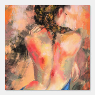 Verleidelijke Vrouw Lichaam Kunst Schilderen Behang
