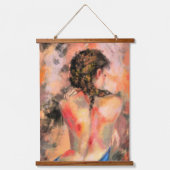 Verleidelijke vrouw lichaam opknoping wandtapijt hangend wandkleed (Voorkant)