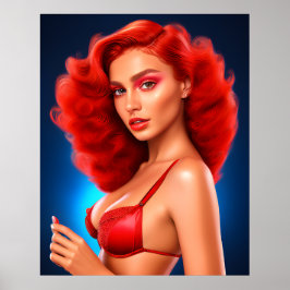 Verleidelijke vrouwen met elegantie: poster