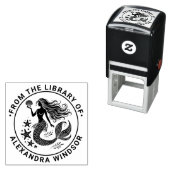 Verleidelijke Zeemeermin Sirene, Zeester Bibliothe Zelfinktende Stempel (In situ)
