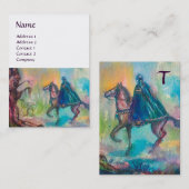VERLEIDING DONKERE RIDDER MONOGRAM VISITEKAARTJE (Voorkant / Achterkant)