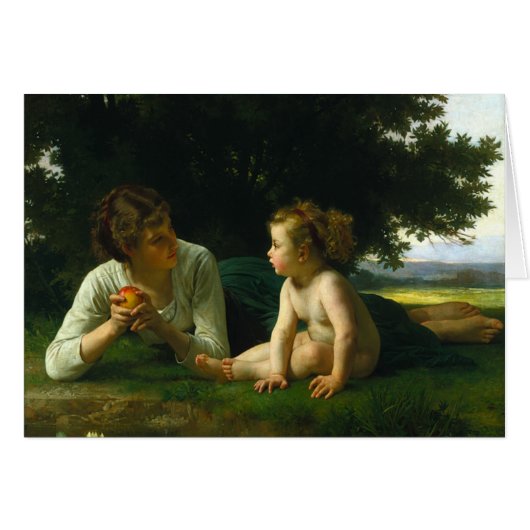 Verleiding door Bouguereau 1880 (Voorkant Horizontaal)
