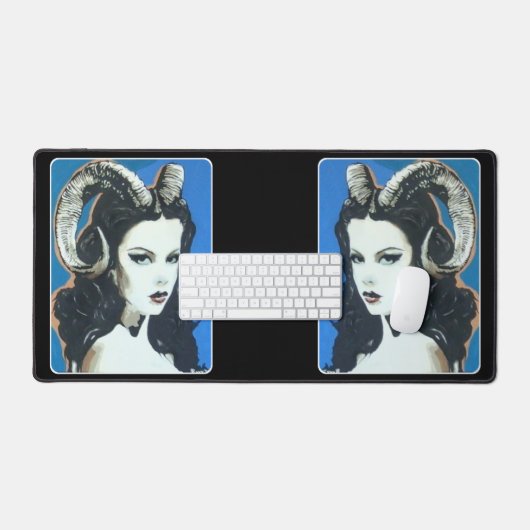 'Verleiding in de Magick' Schilderij op een Bureaumat (Keyboard & Muis)
