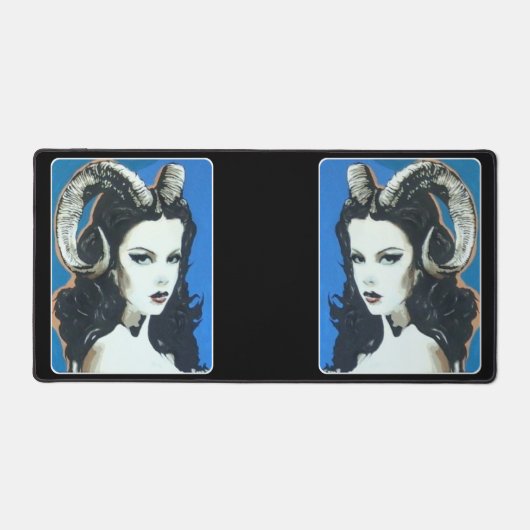 'Verleiding in de Magick' Schilderij op een Bureaumat (Voorkant)