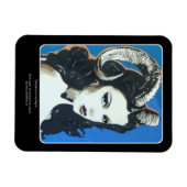'Verleiding in de Magick' Schilderij op een Magneet (Horizontaal)