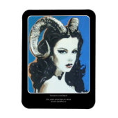 'Verleiding in de Magick' Schilderij op een Magneet (Verticaal)