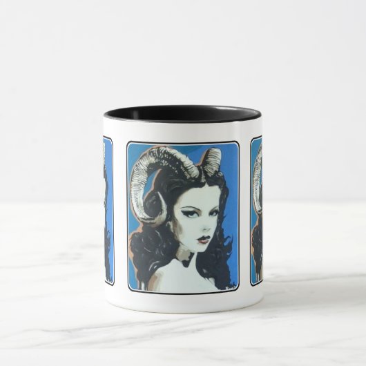 'Verleiding in de Magick' Schilderij op een Mok (Midden)