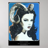 'Verleiding in de Magick' Schilderij op een Poster (Voorkant)