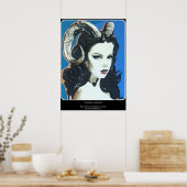 'Verleiding in de Magick' Schilderij op een Poster (Keuken)