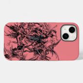 Verleiding van de heilige Antonius de Grote Case-Mate iPhone Case (Achterkant (horizontaal))