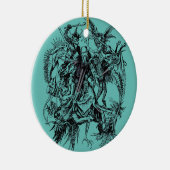 Verleiding van de heilige Antonius de Grote Keramisch Ornament (Rechts)