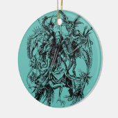 Verleiding van de heilige Antonius de Grote Keramisch Ornament (Links)