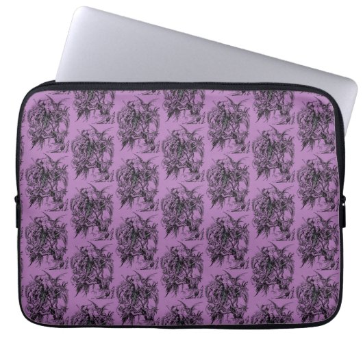 Verleiding van Sint-Antonius de Grote Laptop Sleeve (Voorkant)